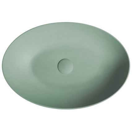 Sapho - FORMIGO Countertop Washbasin 60x40 cm Concrete/Green