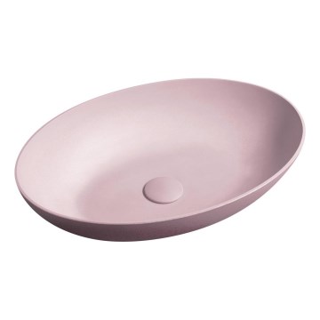 Sapho - FORMIGO Countertop washbasin 60x40 cm concrete/pink