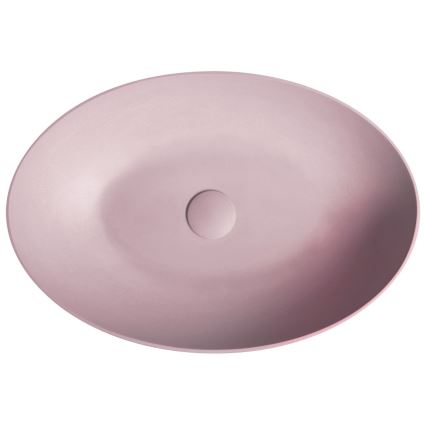 Sapho - FORMIGO Countertop washbasin 60x40 cm concrete/pink