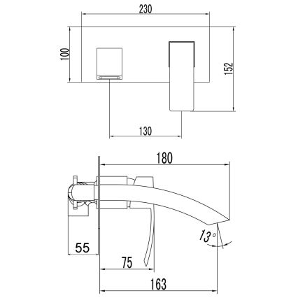 Sapho - GINKO Matte Black Basin Faucet
