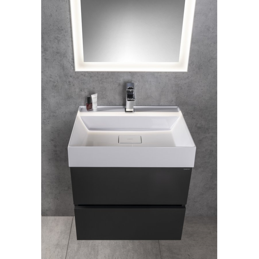 Sapho - GODIVA Countertop Washbasin 58x44 cm Marble/White