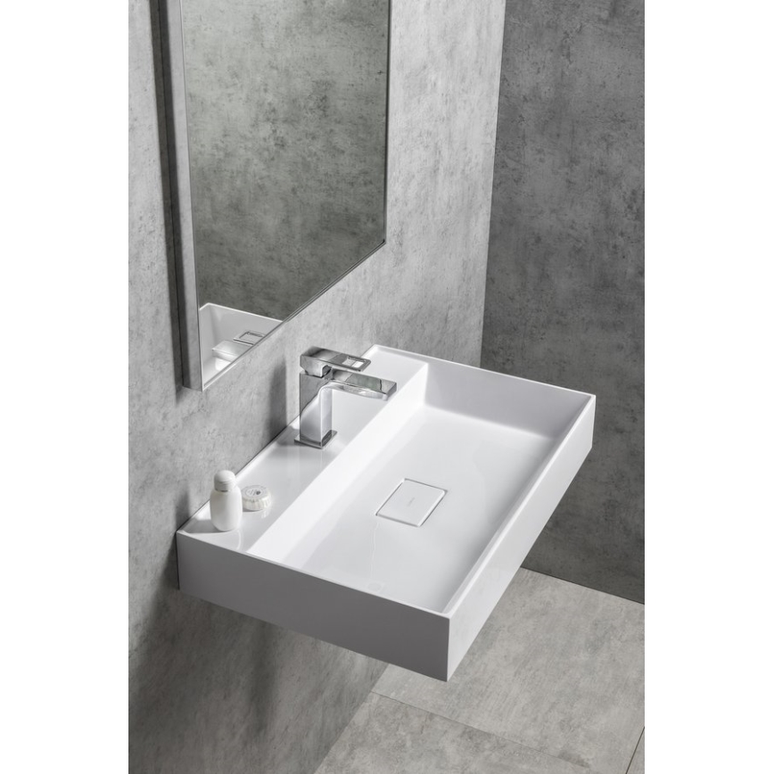 Sapho - GODIVA Countertop Washbasin 68x44 cm Marble/White
