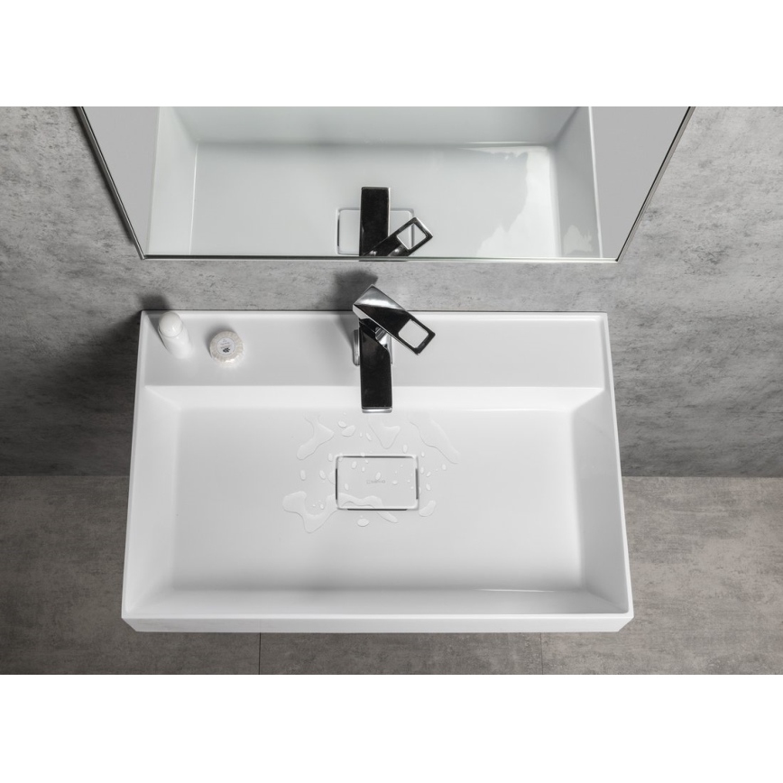Sapho - GODIVA Countertop Washbasin 68x44 cm Marble/White