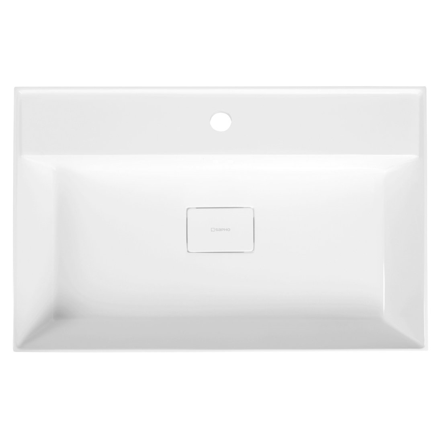 Sapho - GODIVA Countertop Washbasin 68x44 cm Marble/White