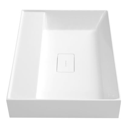 Sapho - GODIVA Wall-Hung Basin 58x44 cm Marble/White