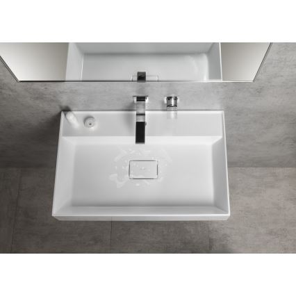 Sapho - GODIVA wall-hung basin 68 x 44 cm marble/white