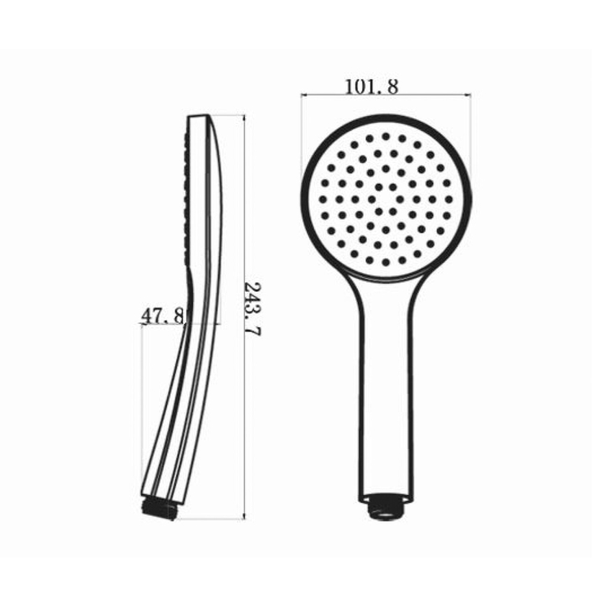Sapho - Handheld shower matte black
