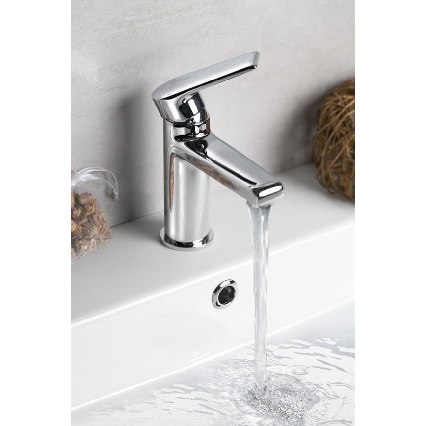 Sapho - KAI 15 cm Basin Mixer, Polished Chrome