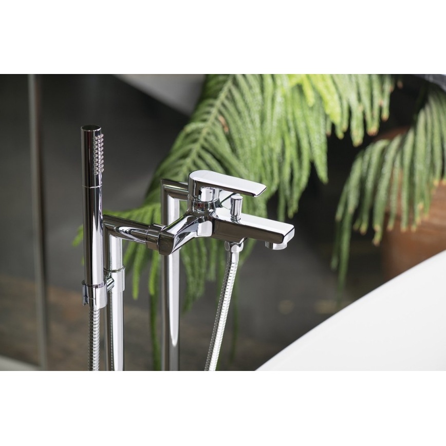 Sapho - KAI Bathtub Mixer, Polished Chrome