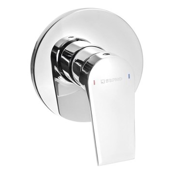 Sapho - KAI concealed shower mixer for in-wall installation, cm, polished chrome
