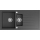 Sapho - Kitchen sink 100x50 cm granite/black
