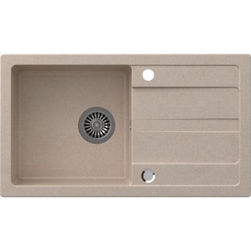 Sapho - Kitchen sink 77x44 cm granite/beige