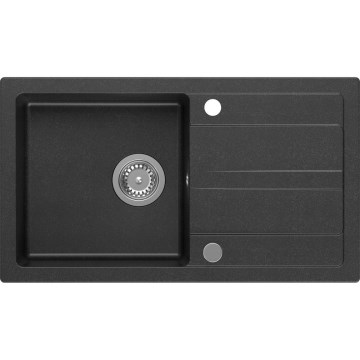 Sapho - Kitchen sink 77x44 cm granite/black