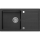 Sapho - Kitchen sink 77x44 cm granite/black