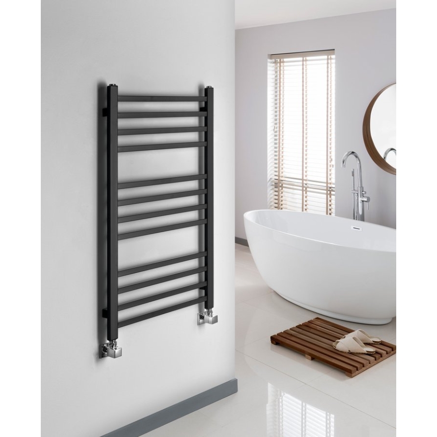 Sapho - METRO Bathroom Radiator 89 x 45 cm, Matte Black