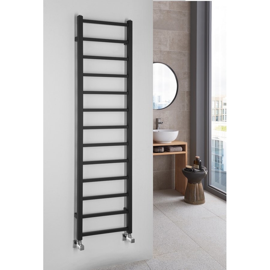 Sapho - METRO DOS Bathroom Radiator 150x40 cm, Matte Black