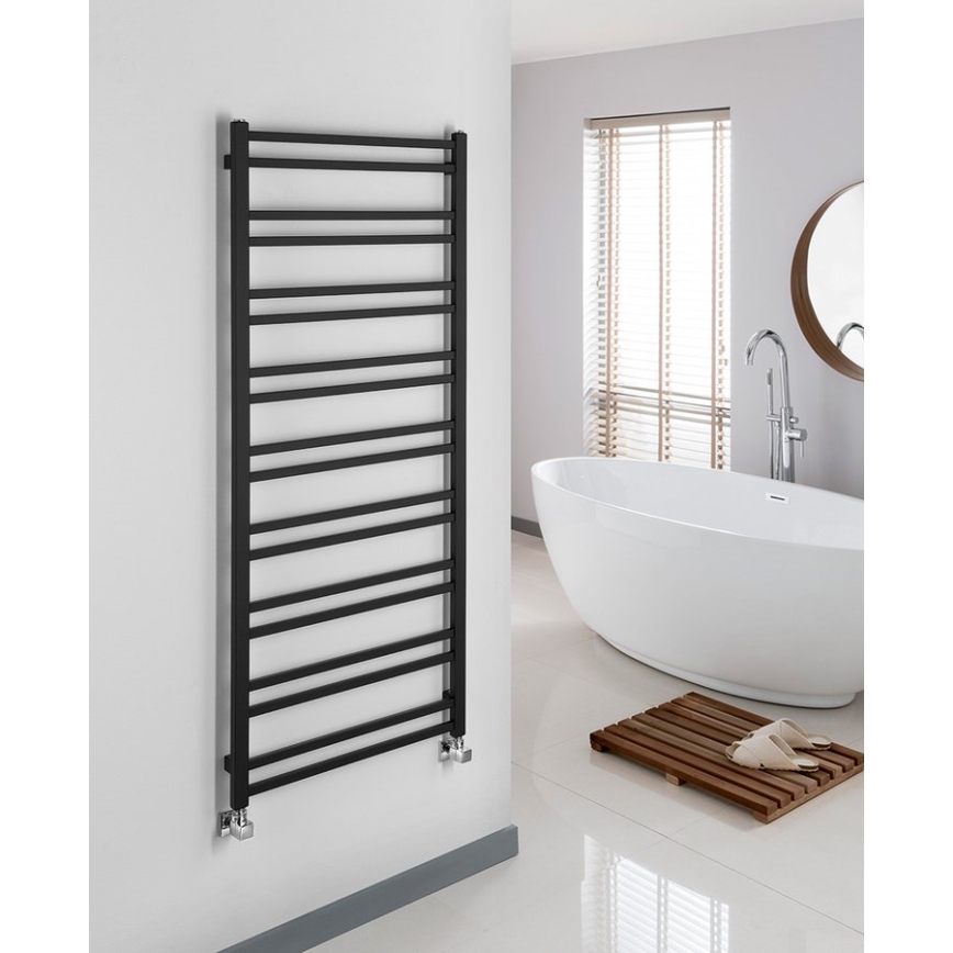 Sapho - METRO DOS Bathroom Radiator 476W/230V 55x143 cm Matte Black