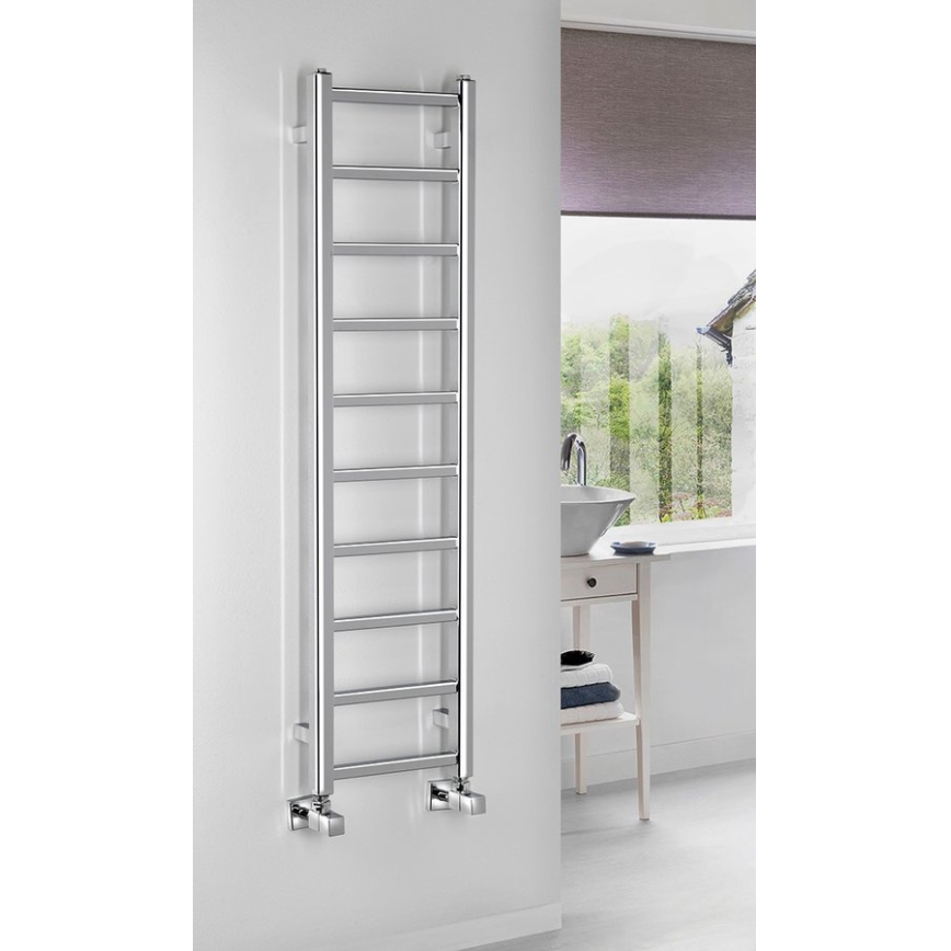 Sapho - METRO LIGHT Bathroom Radiator 114 x 30 cm, Polished Chrome
