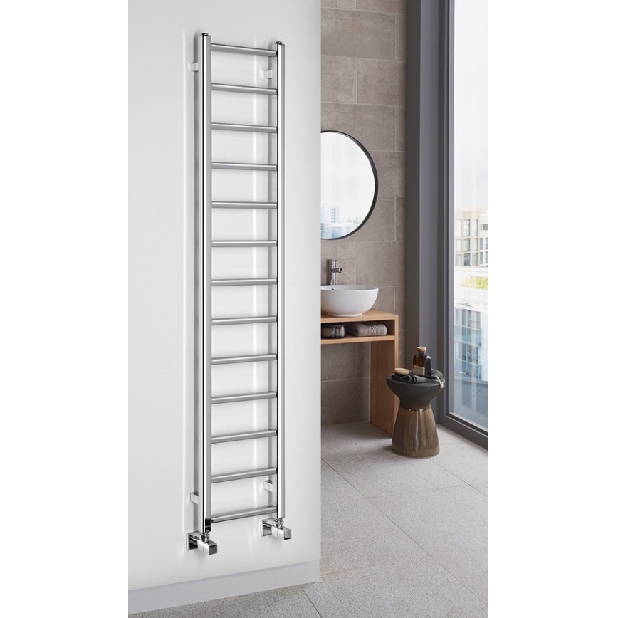 Sapho - METRO LIGHT Bathroom Radiator 150 x 30 cm, Polished Chrome