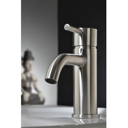 Sapho - MINIMAL 15.8 cm Basin Mixer, Stainless Steel