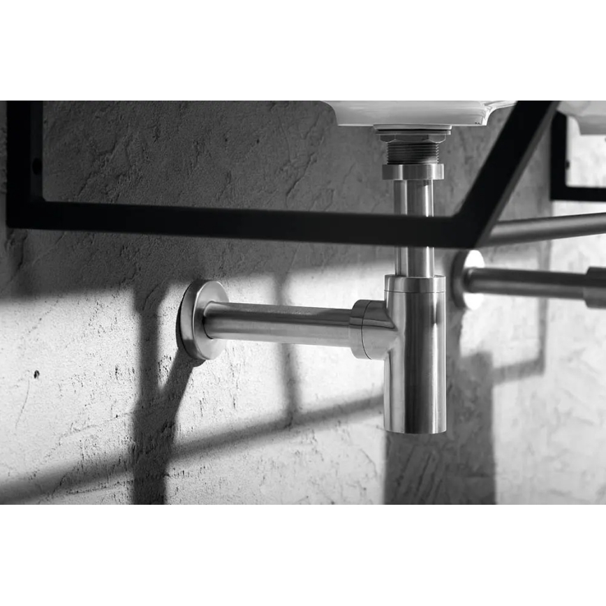 Sapho - MINIMAL Matte Stainless Steel Washbasin Trap