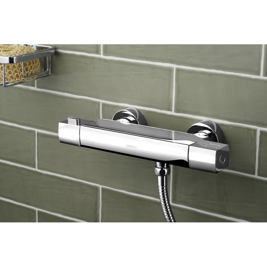 Sapho - MIXONA Thermostatic Shower Mixer, Polished Chrome