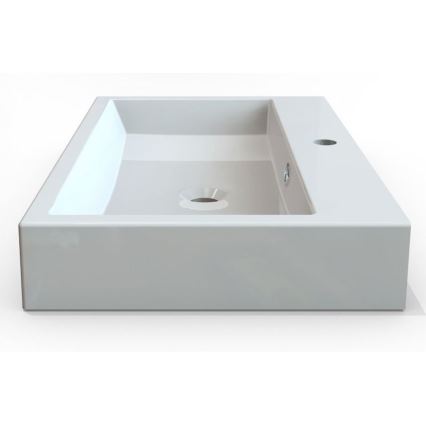 Sapho - ORINOKO Countertop Basin 70x42 cm Marble/White
