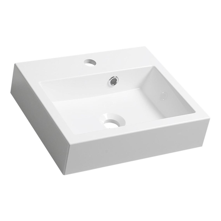 Sapho - ORINOKO Countertop Washbasin 42 x 36 cm, Ceramic/White