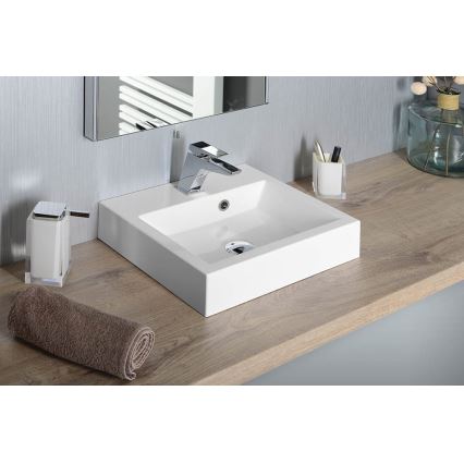 Sapho - ORINOKO Countertop Washbasin 42 x 36 cm, Ceramic/White