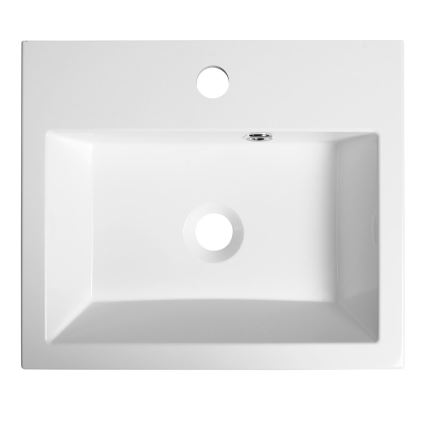 Sapho - ORINOKO Countertop Washbasin 42 x 36 cm, Ceramic/White