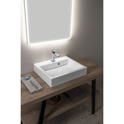 Sapho - ORINOKO Countertop Washbasin 50x42 cm Marble/White