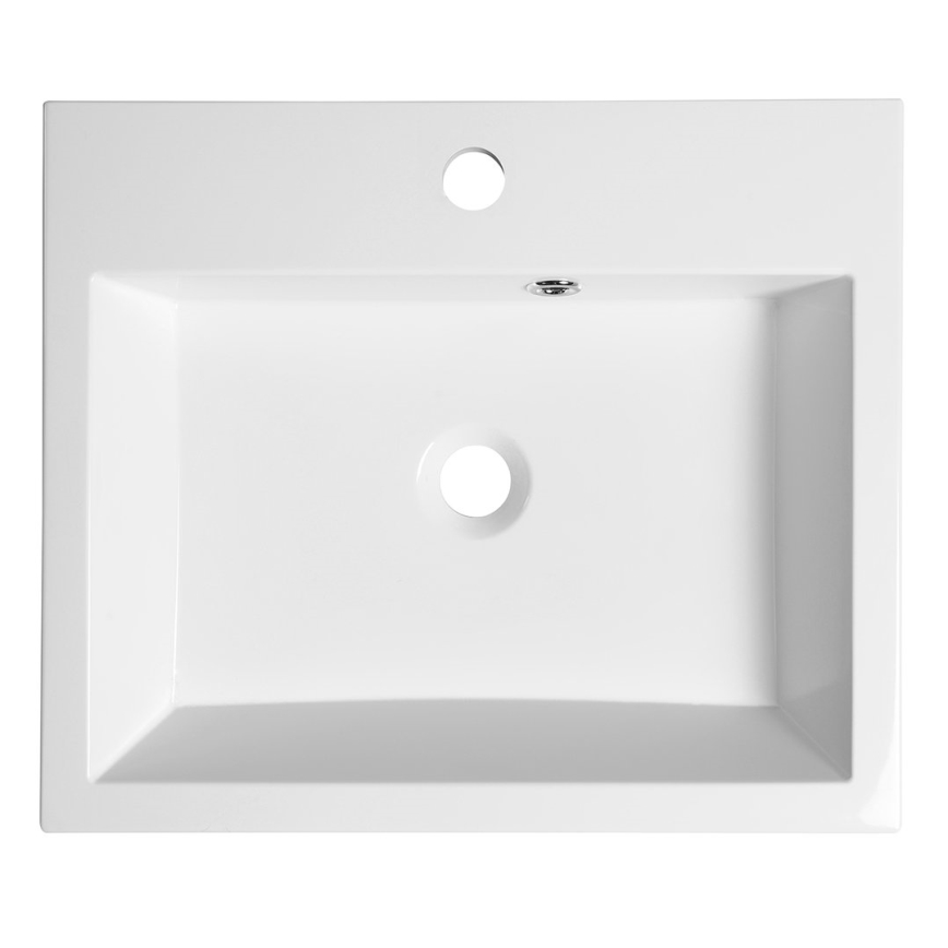 Sapho - ORINOKO Countertop Washbasin 50x42 cm Marble/White