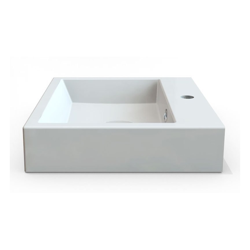 Sapho - ORINOKO Countertop Washbasin 50x42 cm Marble/White