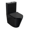 Sapho - PACO Ceramic Close-Coupled Toilet, Black