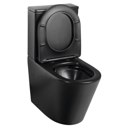 Sapho - PACO Ceramic Close-Coupled Toilet, Black