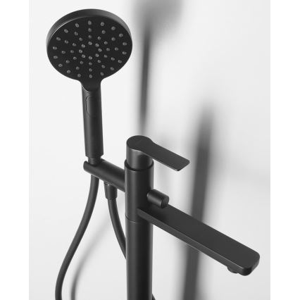 Sapho - PAX bathtub set with mixer tap, matte black