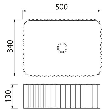 Sapho - PICOBELLO Countertop Basin 50 x 34 cm, Ceramic / White