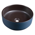 Sapho - PRIORI countertop basin Ø 41 cm brown/blue