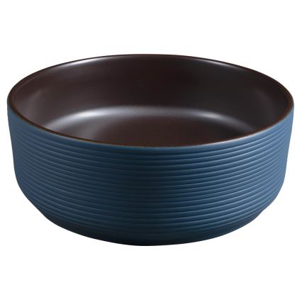 Sapho - PRIORI countertop basin Ø 41 cm brown/blue
