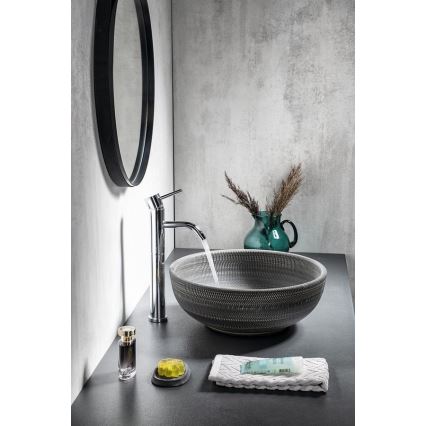 Sapho - PRIORI countertop basin Ø 41 cm ceramic/grey