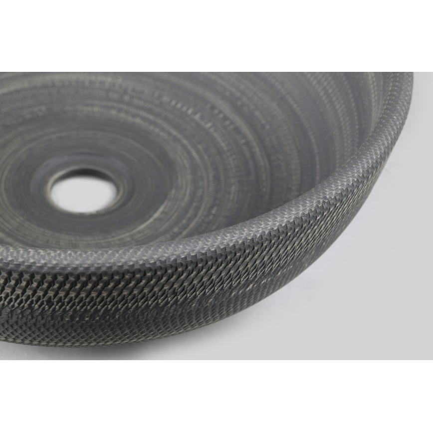 Sapho - PRIORI countertop basin Ø 41 cm ceramic/grey