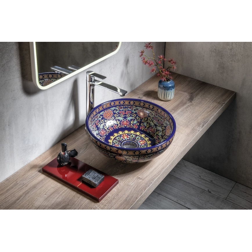 Sapho - PRIORI Countertop Basin Ø 41 cm, Ceramic/Multicolored