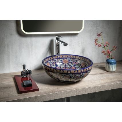 Sapho - PRIORI Countertop Basin Ø 41 cm, Ceramic/Multicolored