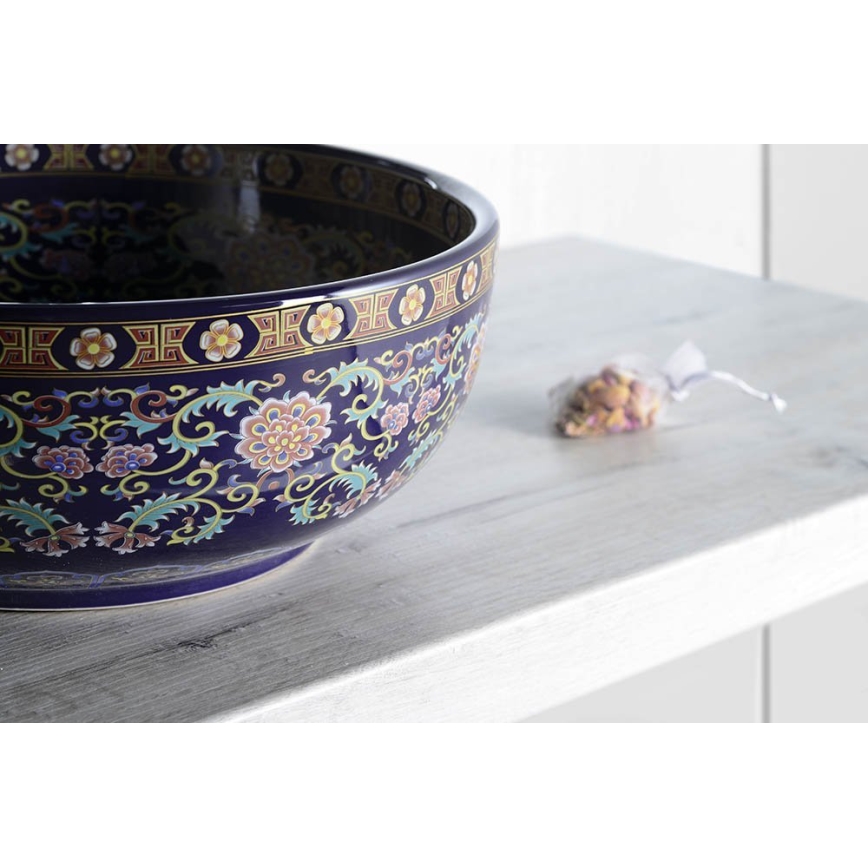 Sapho - PRIORI Countertop Basin Ø 41 cm, Ceramic/Multicolored