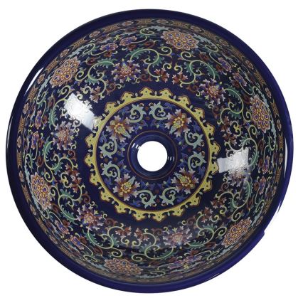 Sapho - PRIORI Countertop Basin Ø 41 cm, Ceramic/Multicolored
