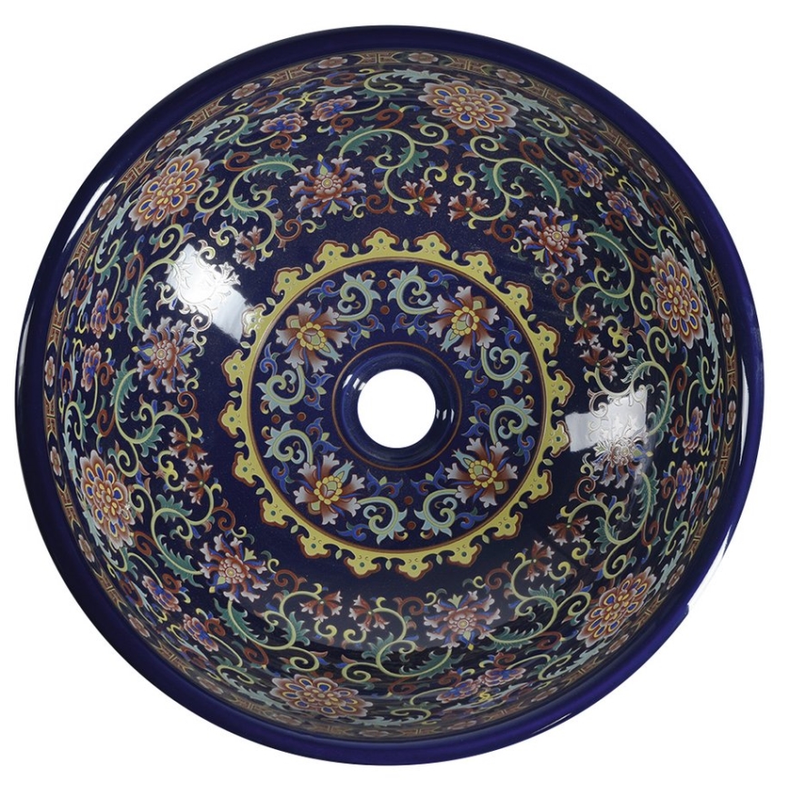 Sapho - PRIORI Countertop Basin Ø 41 cm, Ceramic/Multicolored
