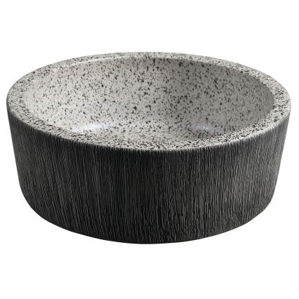 Sapho - PRIORI Countertop Basin, Ø 41 cm, White/Gray