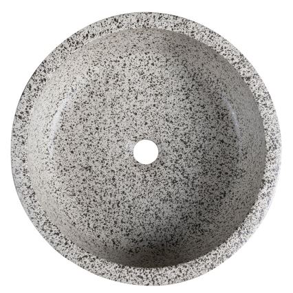 Sapho - PRIORI Countertop Basin, Ø 41 cm, White/Gray