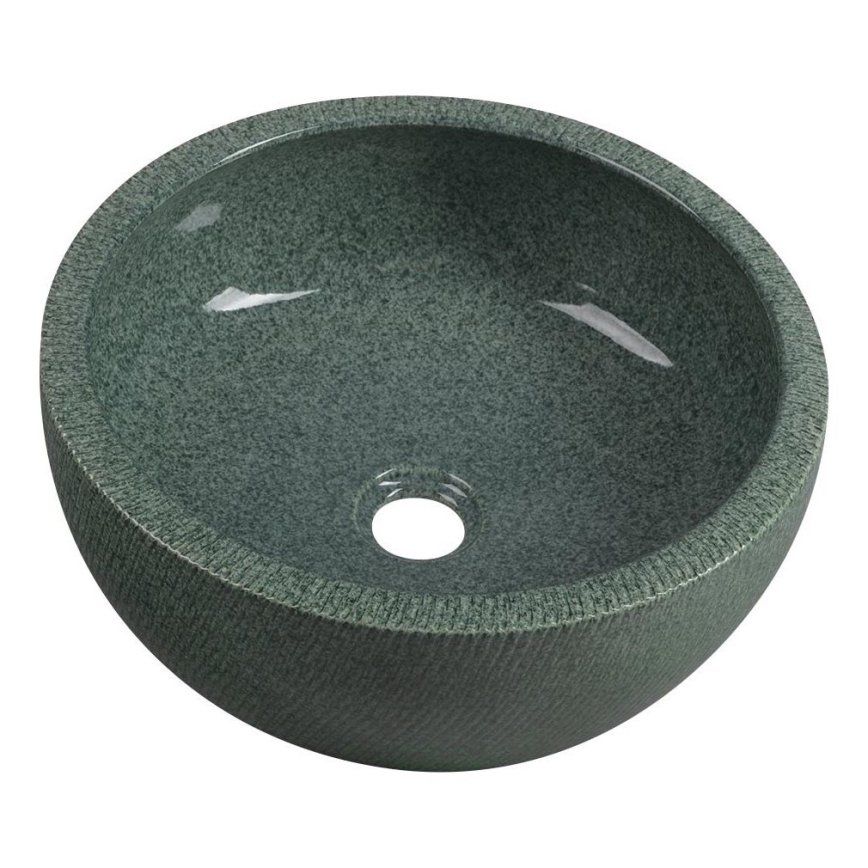 Sapho - PRIORI Countertop Basin Ø 42 cm, Ceramic/Green
