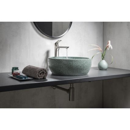 Sapho - PRIORI Countertop Basin Ø 42 cm, Ceramic/Green